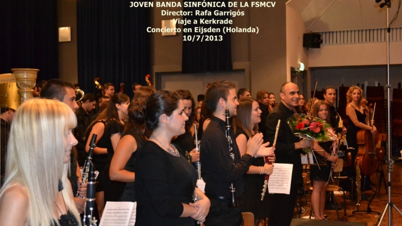 Año 2013 – Director titular de la Joven Banda Sinfónica de la Federación de Sociedades Musicales de la Comunidad Valenciana